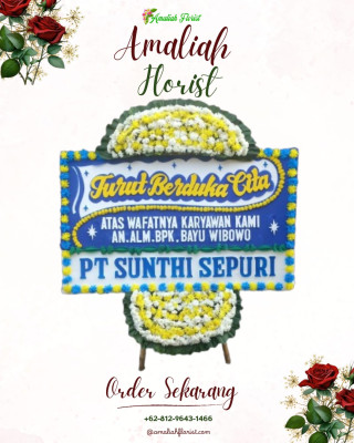 Papan Bunga Duka di Sidorame Timur