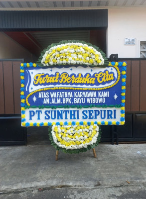 Papan Bunga Duka di Sidorame Timur